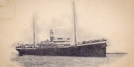 Steamship Valbanera postcard.