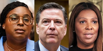 LaMonica McIver; James Comey; Letitia James.