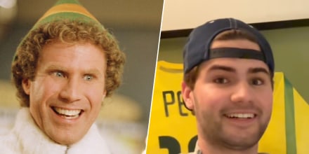 Like Papa Elf, like son. 