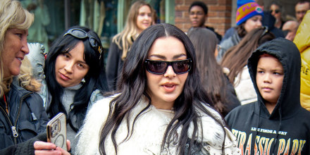 Charli xcx on the street in Park City, Utah, on January 23, 2026.