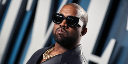 Kanye West wearing sunglasses
