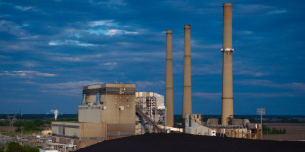 Coal fired power station.