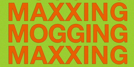 Texting reading "mogging" and "maxxing"