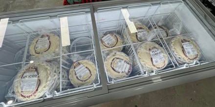 Ripon frozen pies in the wild today at Bennett Valley Ace Hardware in California.