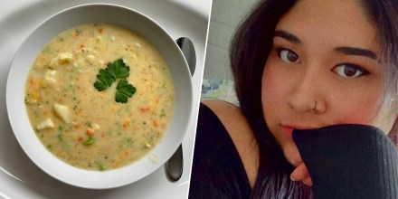 Dayla (2000-2026) and her Broccoli Cheddar Potato Soup.