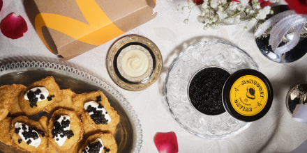 McDonald's is offering its McNugget Caviar free for Valentine's Day.