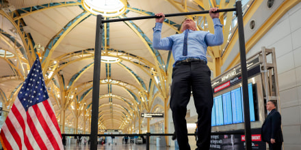 Robert F. Kennedy Jr. doing pull-ups