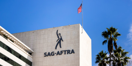 the SAG-AFTRA building in Los Angeles, CA