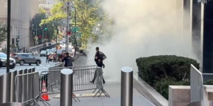 Un hombre lanza un “artefacto incendiario” contra un edificio federal