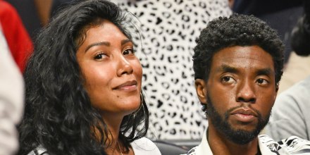 Taylor Simone Ledward and Chadwick Boseman in 2019.