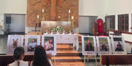 Despiden a la familia de las trillizas con una misa en Cali tras el terremoto