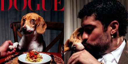 Sansa, la perrita de Bad Bunny, se convierte en la estrella de la revista 'Dogue'