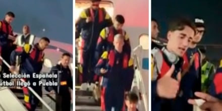 La selección española llega a Puebla para su último partido amistoso antes de la Copa