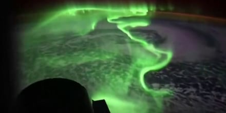 Vea una impresionante aurora austral captada desde el espacio