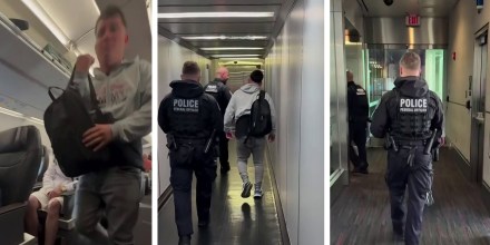 Captan en video el momento en que agentes de ICE arrestan a un pasajero en un vuelo de Miami