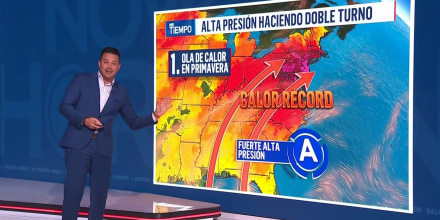 Zona de alta presión en el Atlántico lleva calor al Este y alimenta el tiempo severo en el Centro