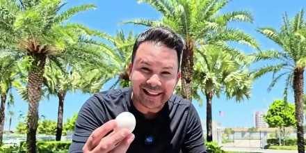 ¿Se puede cocinar un huevo bajo el calor de Miami? Mr. Tiempo lo probó