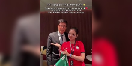'Influencer' coreana reafirma su cariño por México pese a acto de racismo en el Mundial
