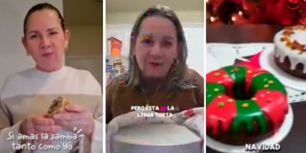 Una repostera muestra, entre lágrimas, su último pastel antes de autodeportarse