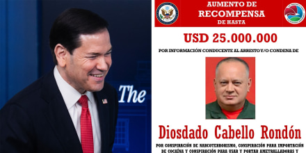 Marco Rubio afirma que EE.UU. sigue buscando atrapar a Diosdado Cabello