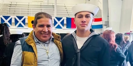 “Mantente fuerte”: marino reacciona a la detención de su padre por ICE