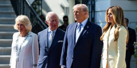 Donald Trump y Melania reciben en la Casa Blanca a los reyes de Inglaterra
