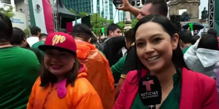 Cientos de fanáticos de la selección 'Tricolor' celebran en las calles de México la victoria