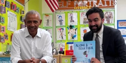 Obama y Mamdani leen cuentos a los niños de la ciudad de Nueva York