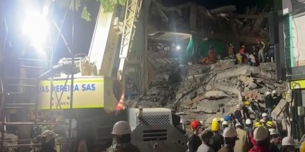 Comienza la demolición de edificios colapsados en Manizales, Colombia