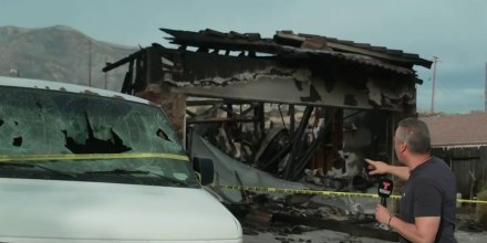 Recorrimos casas quemadas por las llamas del incendio Hawk en Reno