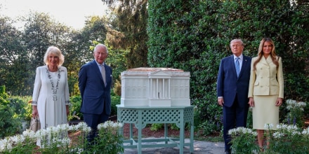 Unas abejas y la conexión ansestral entre Carlos III y Trump: las curiosidades de la visita del rey