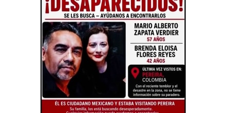 Buscan a pareja mexicana tras el colapso de un hotel por el terremoto en Colombia