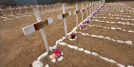 Un cementerio improvisado en La Guaira retrata la magnitud del desastre
