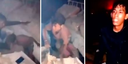 El dramático momento en que logran rescatar a tres niños entre las ruinas