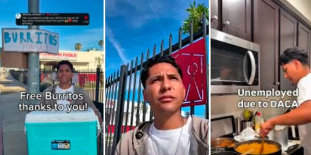 Este dreamer empezó a vender burritos tras perder su trabajo: "Este es mi país"