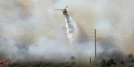 Evacúan decenas de residencias en California por el incendio Sandy