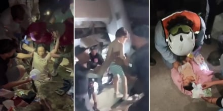 Rescatan con vida a una madre y a su bebé tras 30 horas bajo los escombros