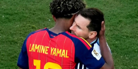 Lamine Yamal y Lionel Messi protagonizan un abrazo viral tras la final del Mundial