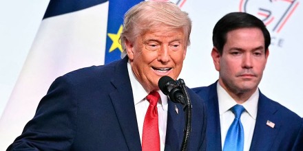 Trump llega tarde a la cumbre del G7 y les dice a los líderes mundiales: “Yo soy el jefe”