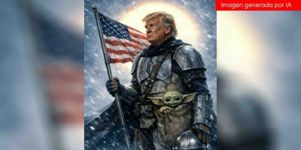 Trump aparece vestido como 'The Mandalorian' en imagen publicada por la Casa Blanca