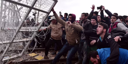 Image: GREECE-EUROPE-MIGRANTS-PROTEST