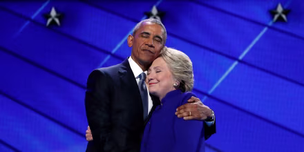 Image: Barack Obama, Hillary Clinton