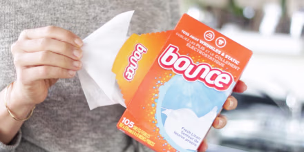 A dryer sheet could be the answer that'll solve your scrubbing woes.