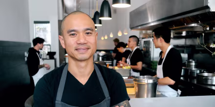 Image: James Syhabout, chef and co-owner of Michelin-starred restaurant Commis in Oakland, California.