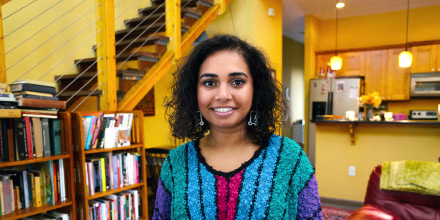 Image: SJ Sindu's debut novel \"Marriage of a Thousand Lies\" is a Lambda Literary Award finalist.