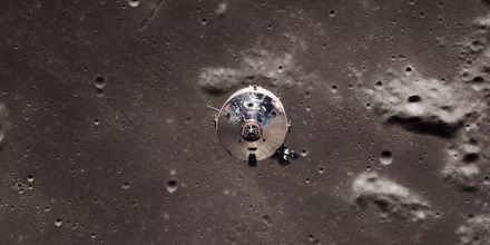Command Module Above the Moon
