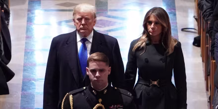 Image: Donald Trump, H.W. Bush Funeral