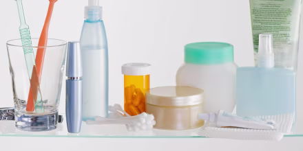 Still life of medicine cabinet