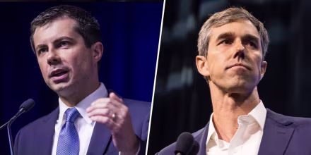 Image: Pete Buttigieg, Beto O'Rourke