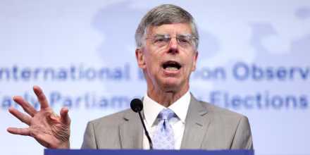 Image: Ambassador William Taylor in Kyiv, Ukraine, on July 19, 2019.